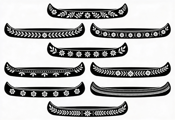 Canoe SVG Bundle Floral Decorative