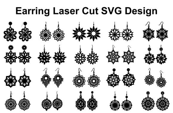 Decorative Earring SVG Pack