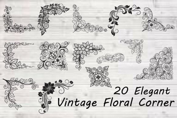 Elegant Vintage Floral Corner