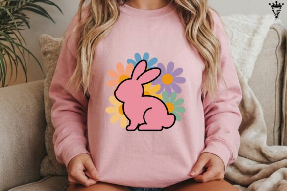 Floral Easter Bunny SVG Design