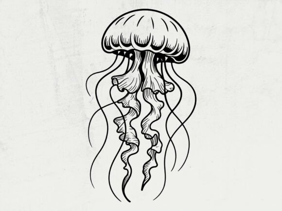 Jellyfish Svg, Sea Animal Svg