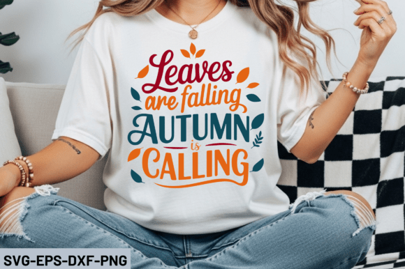 Leaves Are Falling Autumn SVG Design