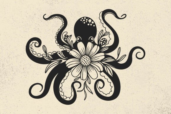 Octopus Svg, Daisy Svg, Flower SVG