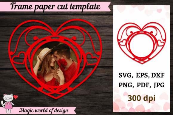 Valentines Day Heart Frame SVG